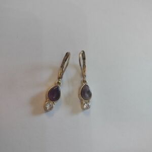 Women's purple ESTATE earrings